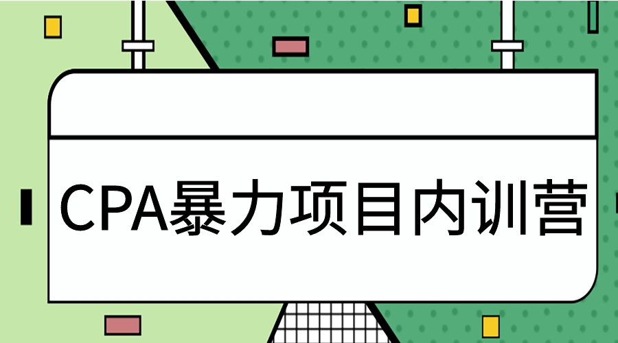 CPA暴力项目内训营 - 金米资源网-金米资源网